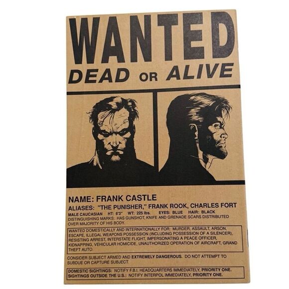 The Punisher #57 Vol 2 Marvel 1991 Wanted Dead of Alive Double Cover Jim Lee NM - Picture 4 of 5